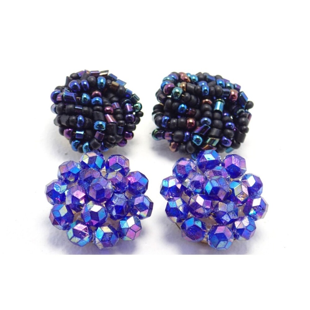 8 Pairs of Vintage Clip-On Earrings Hong Kong, Western Germany, Sarah Coventry - Picture 3 of 9